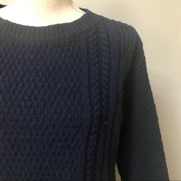 GAP Navy Cable Knit Sweater - Picture 2 of 6